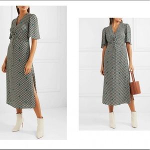 Maje Renoua Midi Dress - Knotted Crepe Dress